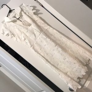 Chic wish white floral lace dress